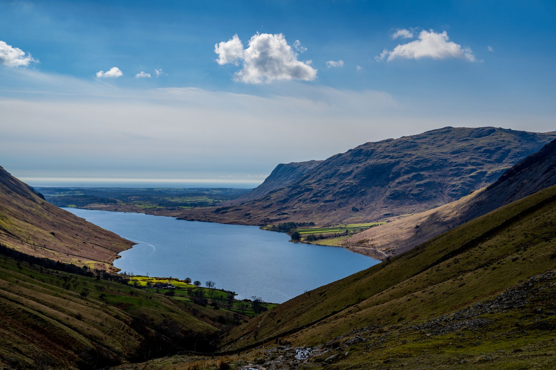 Wast Water and surrounding mountains in the Lake District, Cumbria